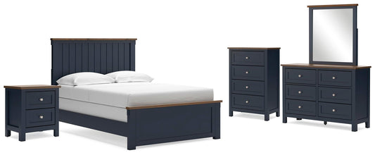 Landocken Full Panel Bed, Dresser, Mirror, Chest and Nightstand