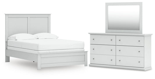 Bostwick Shoals Full Panel Bed, Dresser and Mirror