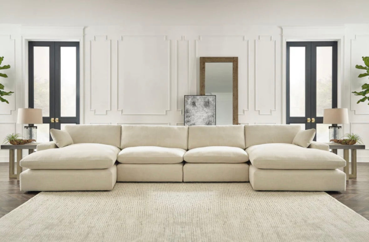 Elyza dual chaise 4 piece set