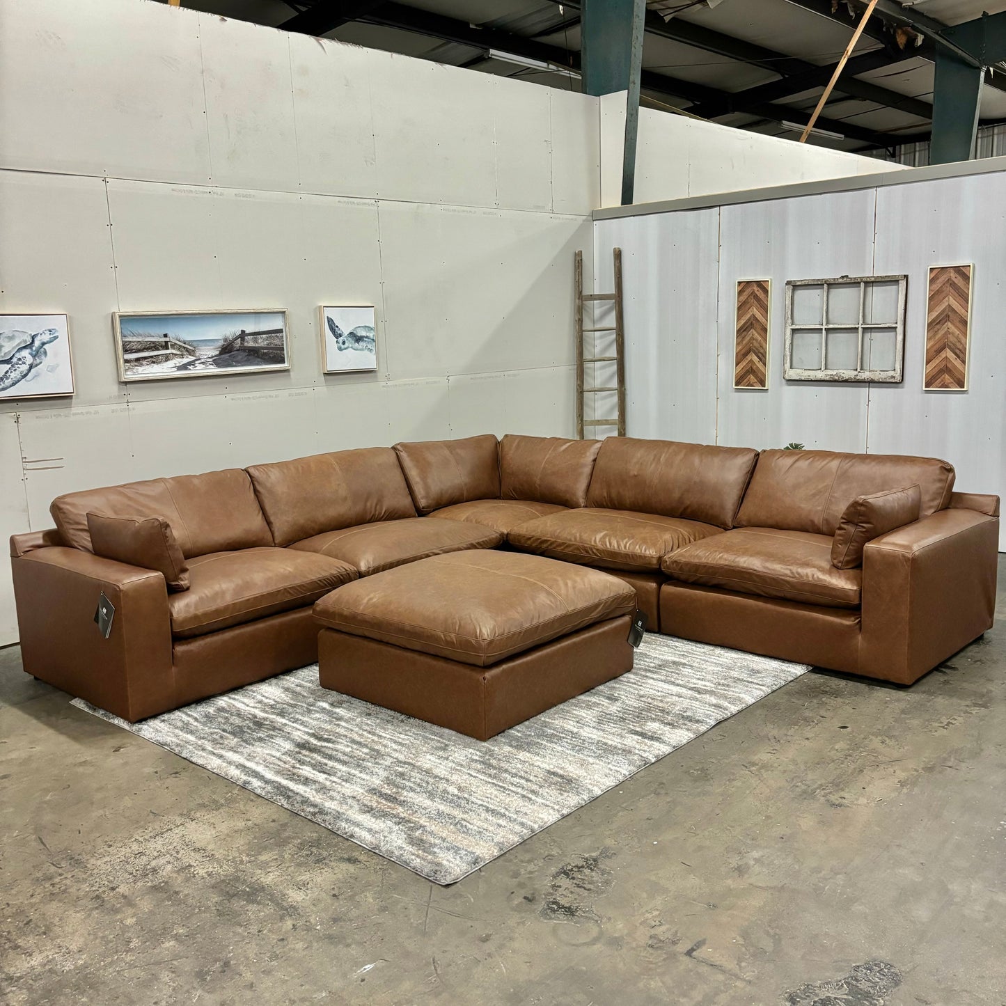 Emilia 5-Piece Sectional with Ottoman