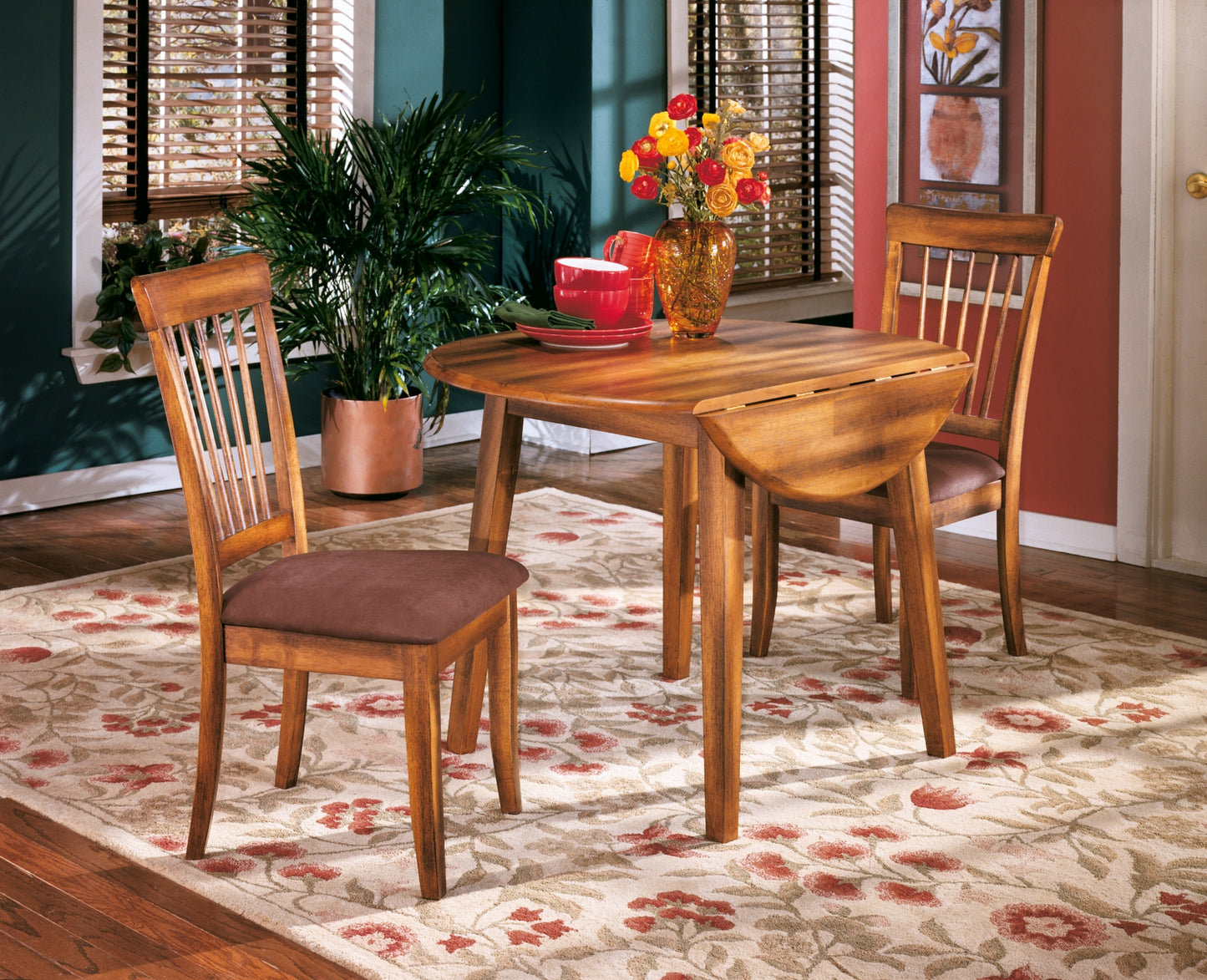 Ashley Express - Berringer Round DRM Drop Leaf Table