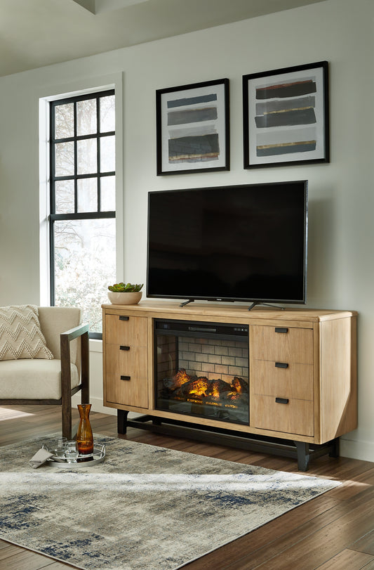 Ashley Express - Freslowe TV Stand with Electric Fireplace