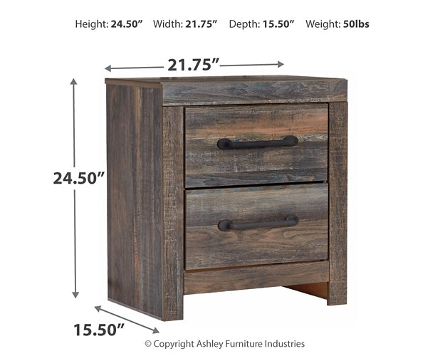 Drystan King Bookcase Bed with 2 Storage Drawers with Mirrored Dresser, Chest and Nightstand