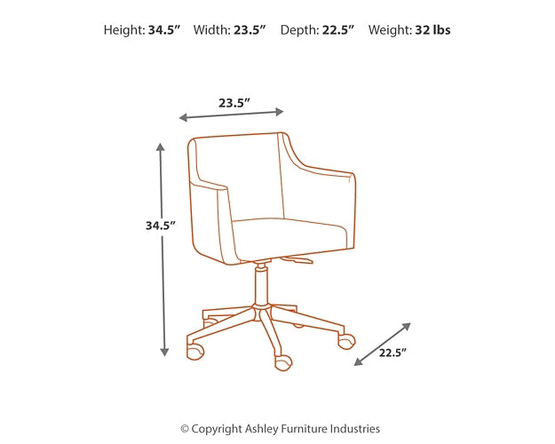 Ashley Express - Baraga Home Office Desk with Chair