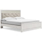 Altyra King Panel Bed with Mirrored Dresser and 2 Nightstands