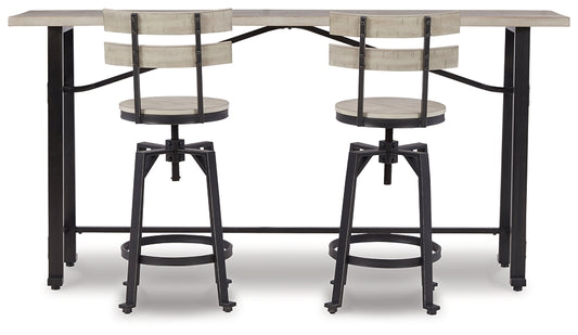 Ashley Express - Karisslyn Counter Height Dining Table and 2 Barstools