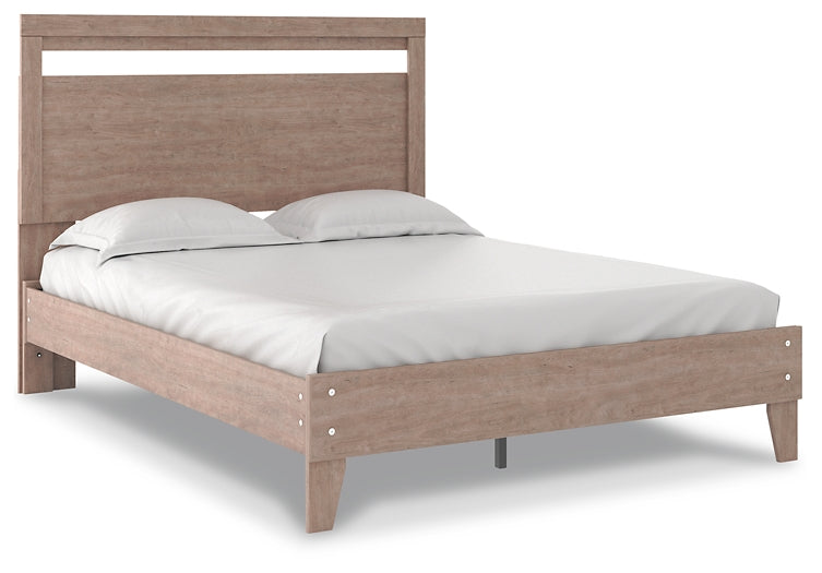 Ashley Express - Flannia Queen Panel Platform Bed with 2 Nightstands