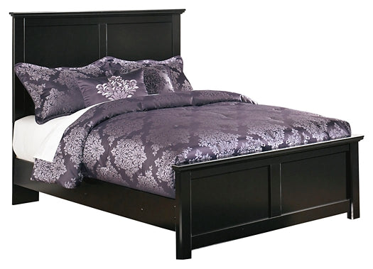 Maribel  Panel Bed With Mirrored Dresser, Chest And Nightstand