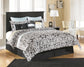 Maribel King/California King Panel Headboard with Mirrored Dresser and 2 Nightstands