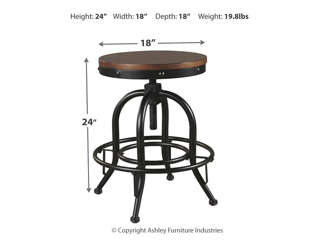 Ashley Express - Valebeck Counter Height Dining Table and 4 Barstools