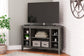 Ashley Express - Arlenbry Corner TV Stand/Fireplace OPT