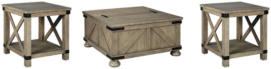 Aldwin Coffee Table with 2 End Tables