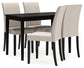 Ashley Express - Kimonte Dining Table and 4 Chairs