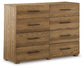 Dakmore King Upholstered Bed with Dresser