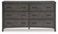 Montillan California King Panel Bed with Dresser