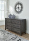 Montillan California King Panel Bed with Dresser