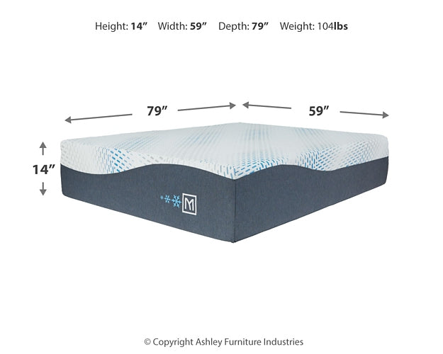 Ashley Express - Millennium Cushion Firm Gel Memory Foam Hybrid  Mattress