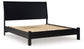 Danziar King Panel Bed with Mirrored Dresser and 2 Nightstands