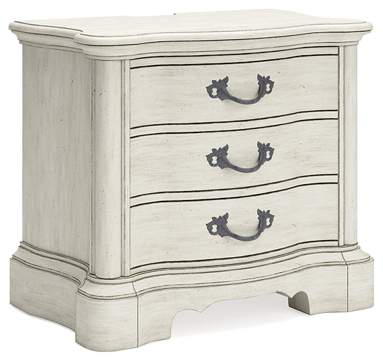 Arlendyne Queen Upholstered Bed with Mirrored Dresser, Chest and Nightstand