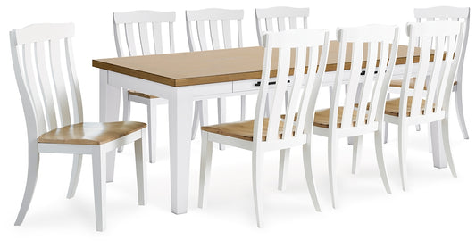 Ashbryn Dining Table and 8 Chairs