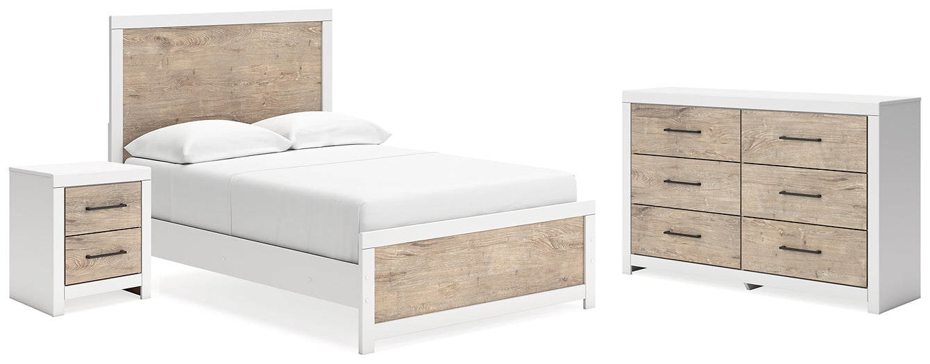 Charbitt Full Panel Bed with Dresser and Nightstand