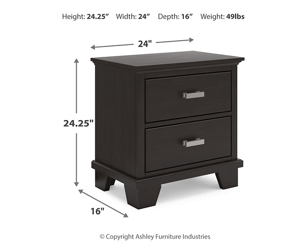 Covetown Twin Panel Bed with Dresser and Nightstand