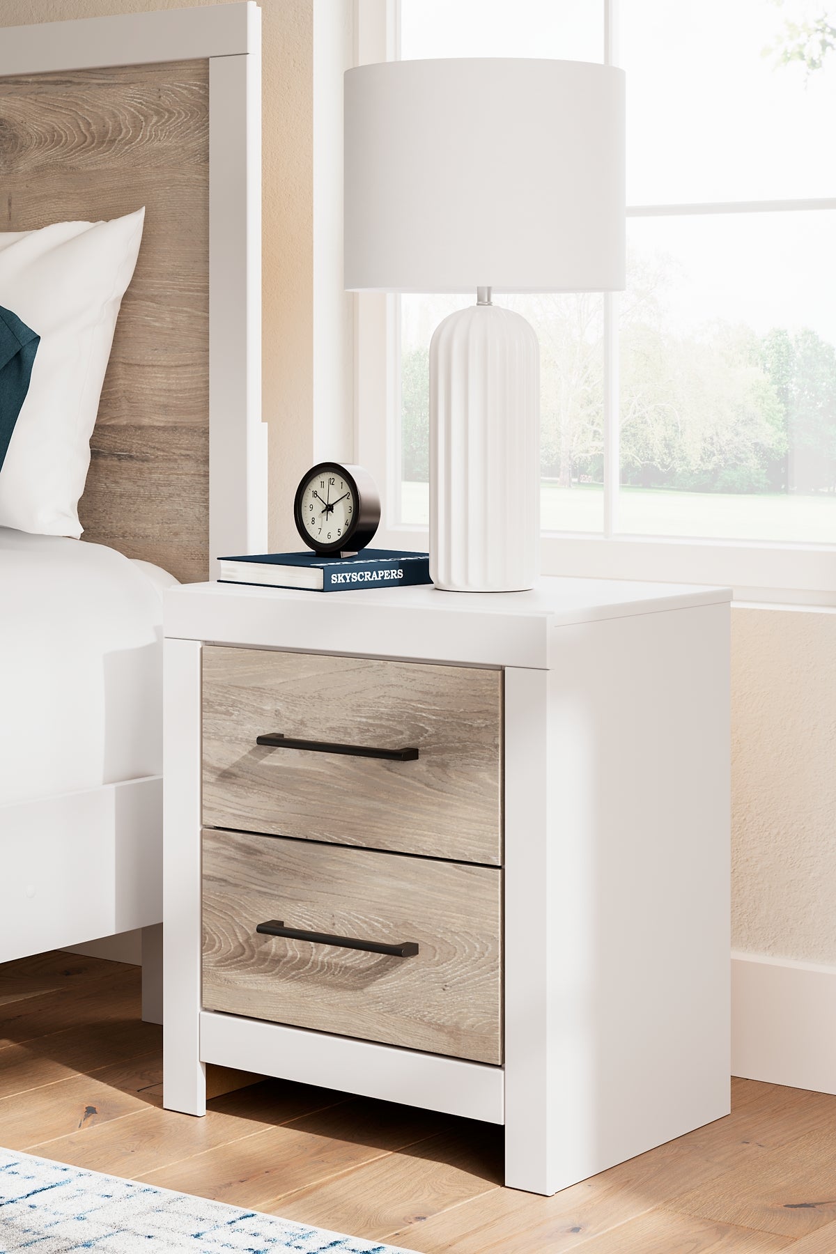 Charbitt Twin Panel Bed with Dresser and Nightstand