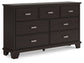 Covetown Full Panel Bed with Dresser and Nightstand