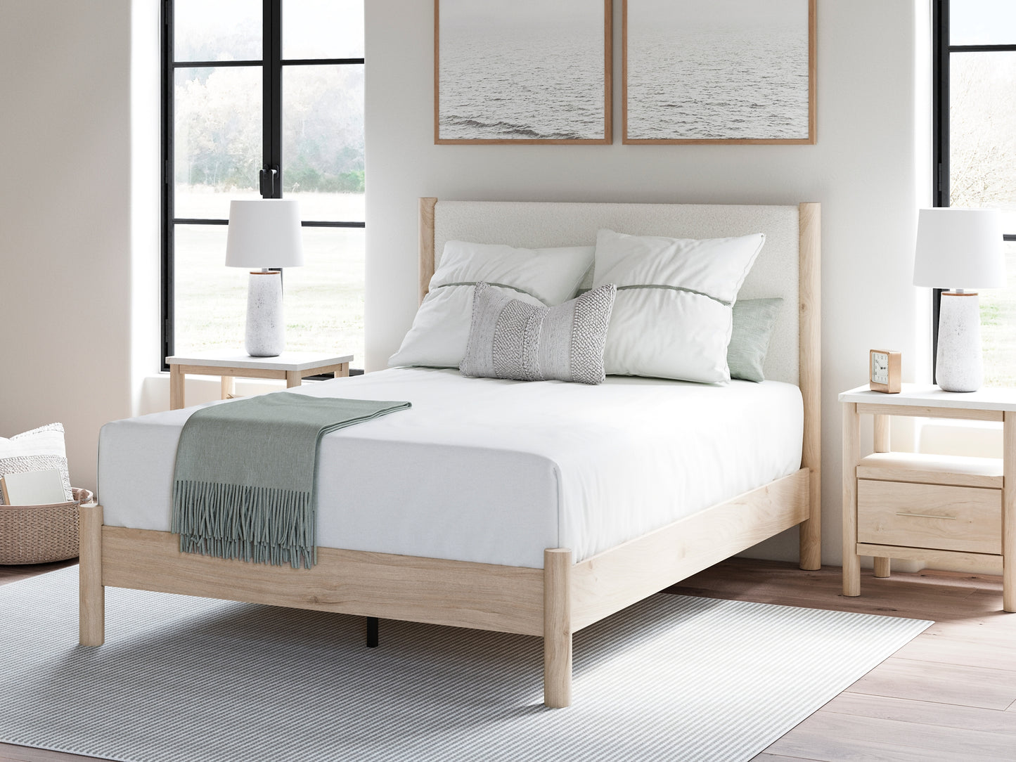 Ashley Express - Cadmori  Upholstered Panel Bed