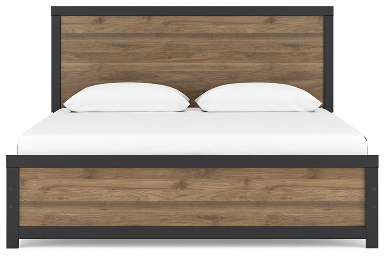 Vertani King Panel Bed with 2 Nightstands