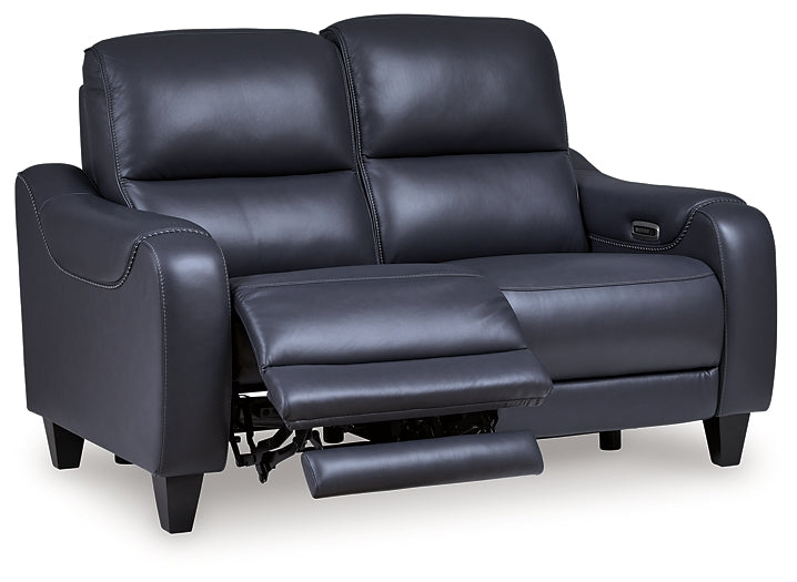 Mercomatic PWR REC Loveseat/ADJ Headrest