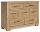 Galliden Queen Panel Bed with Dresser