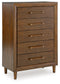 Lyncott California King Upholstered Bed with Mirrored Dresser, Chest and 2 Nightstands