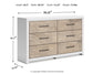 Charbitt Six Drawer Dresser