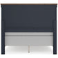 Landocken Full Panel Headboard with 2 Nightstands