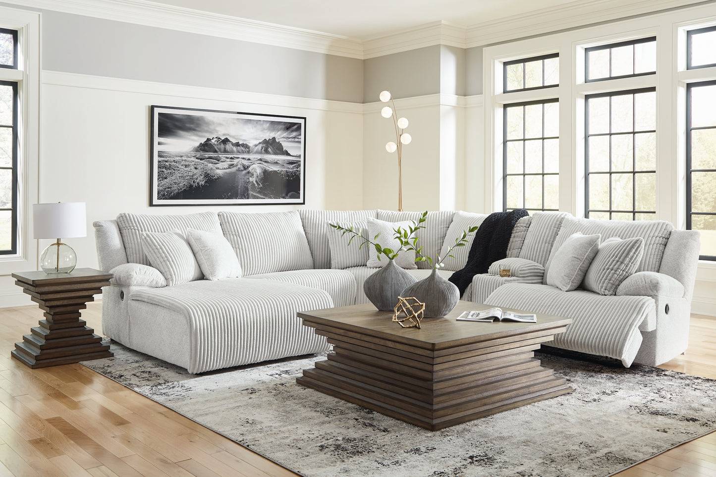 Top Tier 6-Piece Reclining Sectional with Chaise