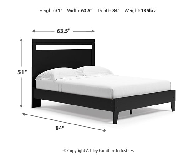 Ashley Express - Finch Queen Panel Platform Bed with Dresser