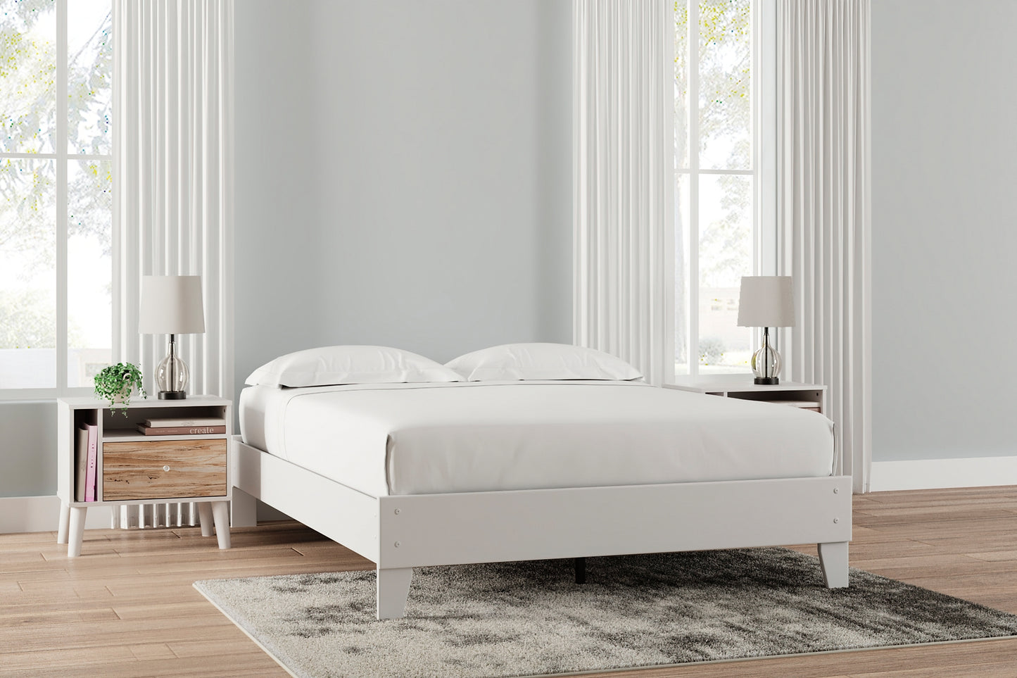 Ashley Express - Piperton Queen Platform Bed with Dresser