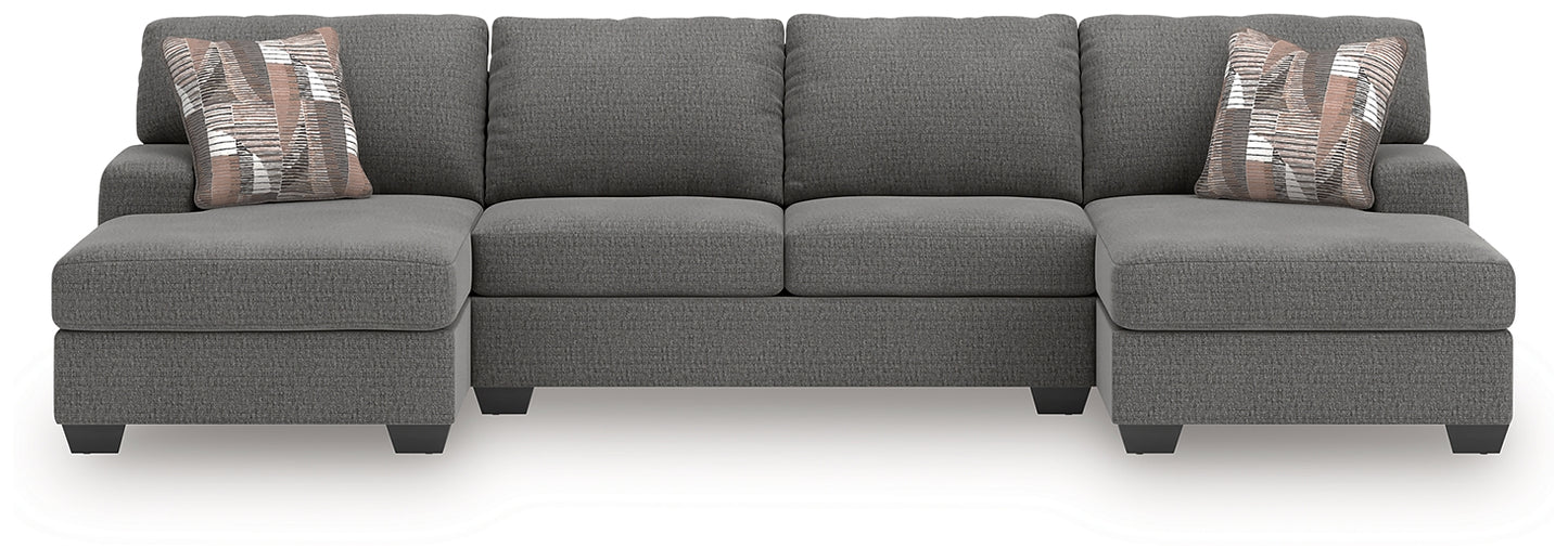 Newellen 3-Piece Sectional with Double Chaise
