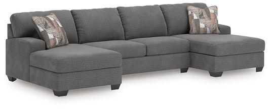 Newellen 3-Piece Sectional with Double Chaise