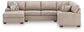 Newellen 3-Piece Sectional with Chaise