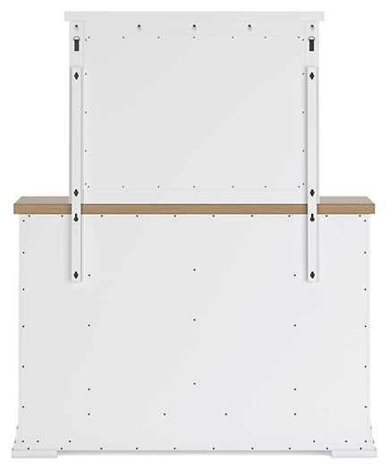 Ashbryn California King Panel Storage Bed with Mirrored Dresser, Chest and Nightstand