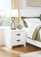 Binterglen California King Panel Bed with Mirrored Dresser, Chest and Nightstand