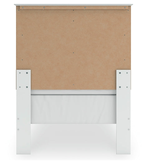 Bostwick Shoals Twin Panel Bed with Mirrored Dresser