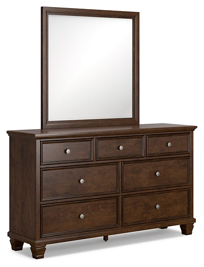 Danabrin California King Panel Storage Bed, Dresser and Mirror