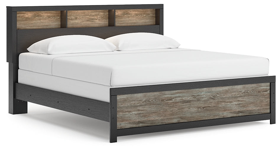 Broachmyn King Bookcase Panel Bed