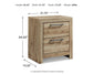 Hyanna Queen Panel Storage Bed with 1 Under Bed Storage Drawer, Dresser, Mirror, Chest and Nightstand