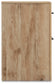 Hyanna Twin Panel Bed with 1 Side Storage, Dresser, Mirror and Nightstand