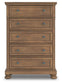 Feddinger King Storage Sleigh Bed with Mirrored Dresser, Chest and Nightstand