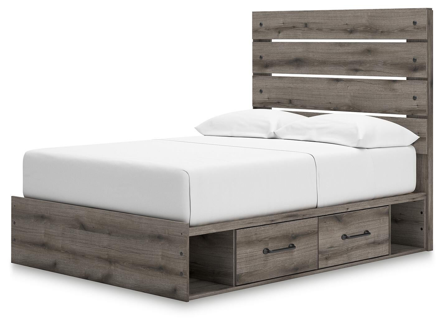 Urbanoore Full Panel Bed with Storage, Dresser, Mirror and Nightstand